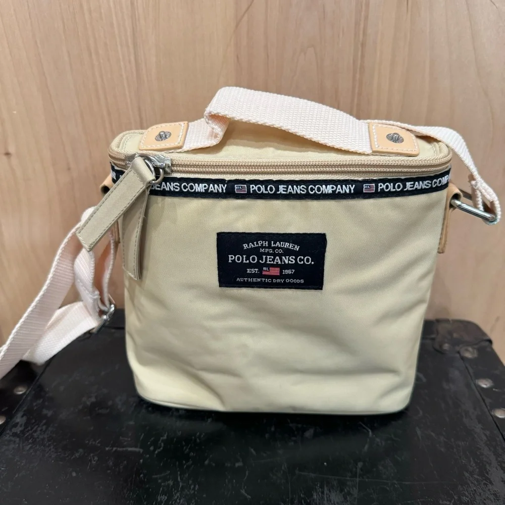 Ralph Lauren Polo Jeans Blue Label Crossbody Bag Small Shoulder bag Y2k Vintage - Picture 14 of 15